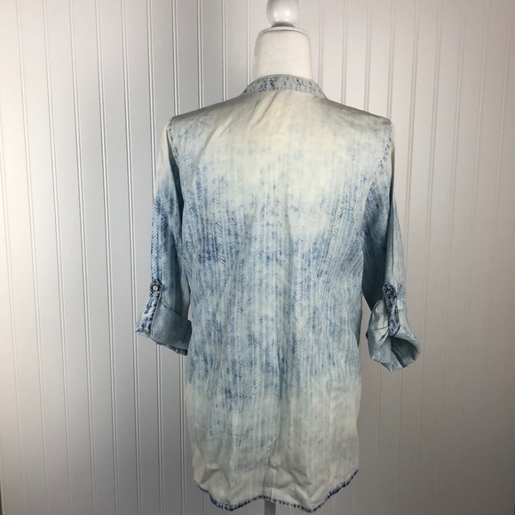 Vintage America Top Denim Light Print - Picture 4 of 6